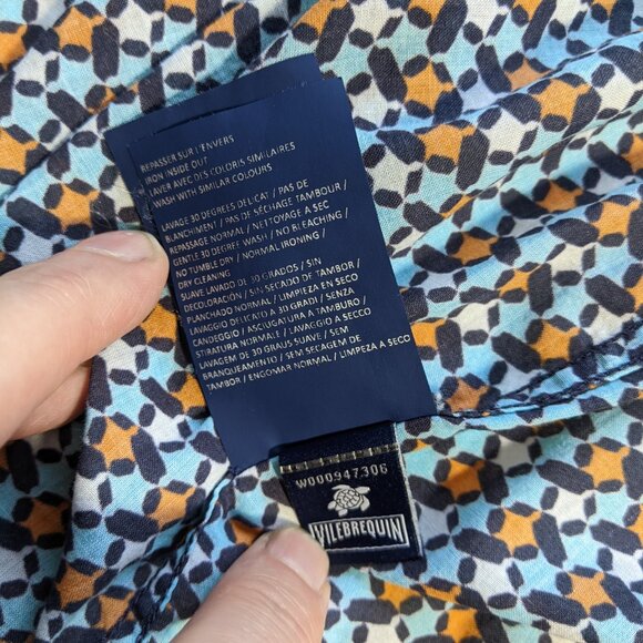 Lot of 2 Mens Vilebrequin Shirts fish, turtles pattern thin lightweight XL - Picture 11 of 14